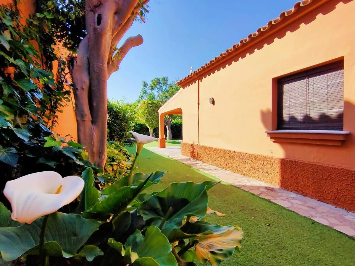 Casa 3 Chalet Con Jardin Privado, Bbq, Piscina, Playa El Palmar فيلة إل بلمار